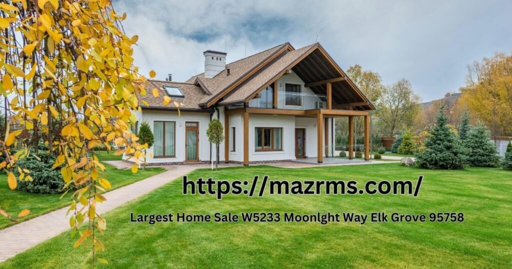 Largest Home Sale W5233 Moonlight Way Elk Grove 95758