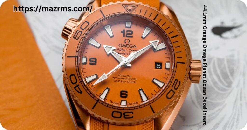 44.1mm Orange Omega Planet Ocean Bezel Insert