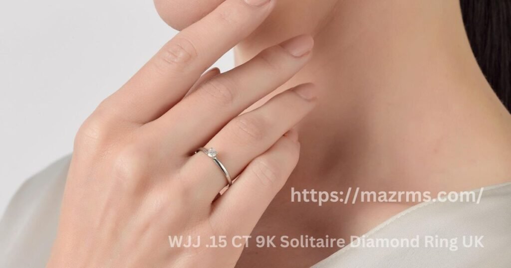 WJJ .15 CT 9K Solitaire Diamond Ring UK